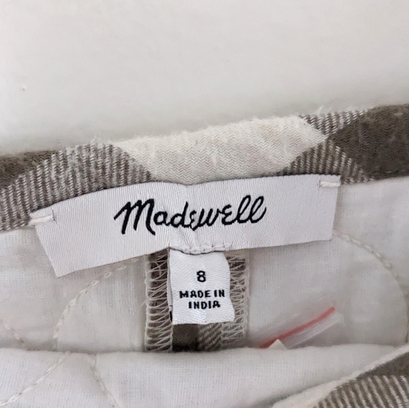 Sold! NWT Curvy Quilted High Rise Flannel Mini Skirt in Gingham Check - Picture 9 of 15